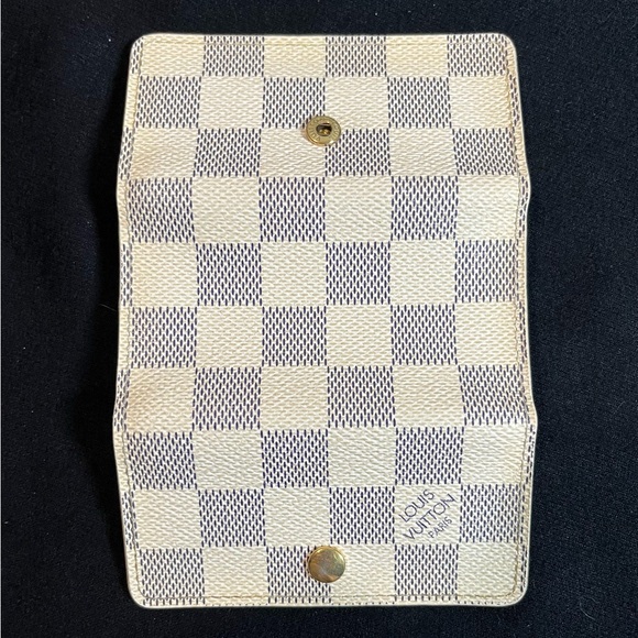 ✨Louis Vuitton✨ Full Inclusion- LV Damier Azur Multiclé 4 Key Case & Card Holder - Picture 5 of 17